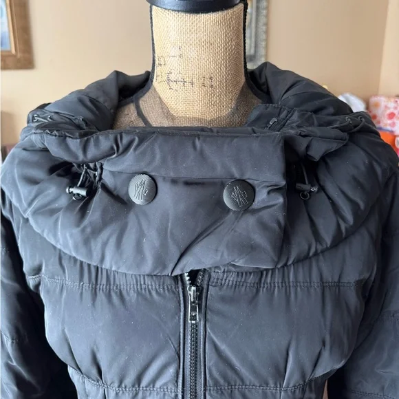 Moncler women’s Down Hooded Long Puffer Coat - Picture 5 of 14